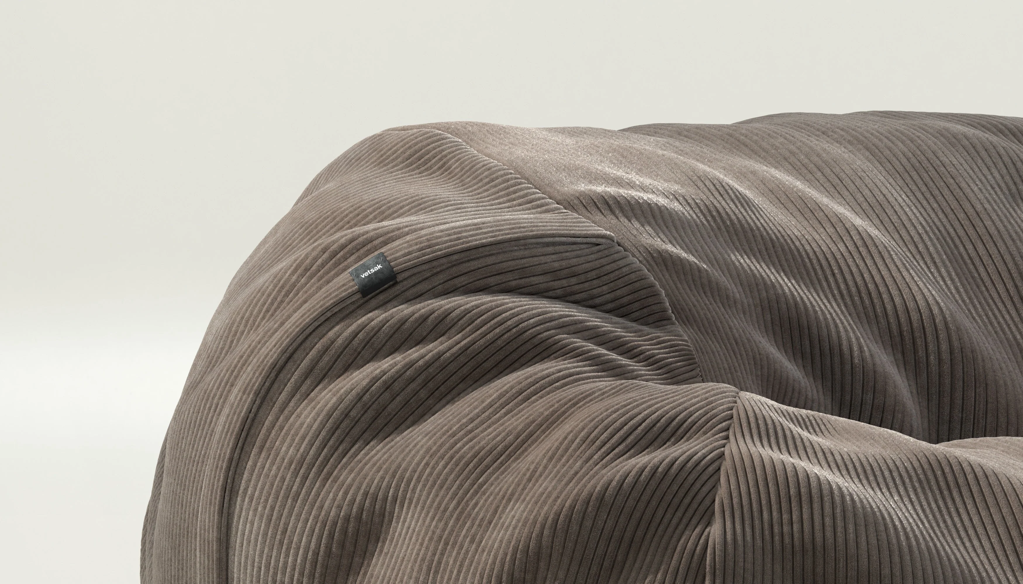 vetsak | Sitzsack Medium - Cord Velour - Mocha - Image 3