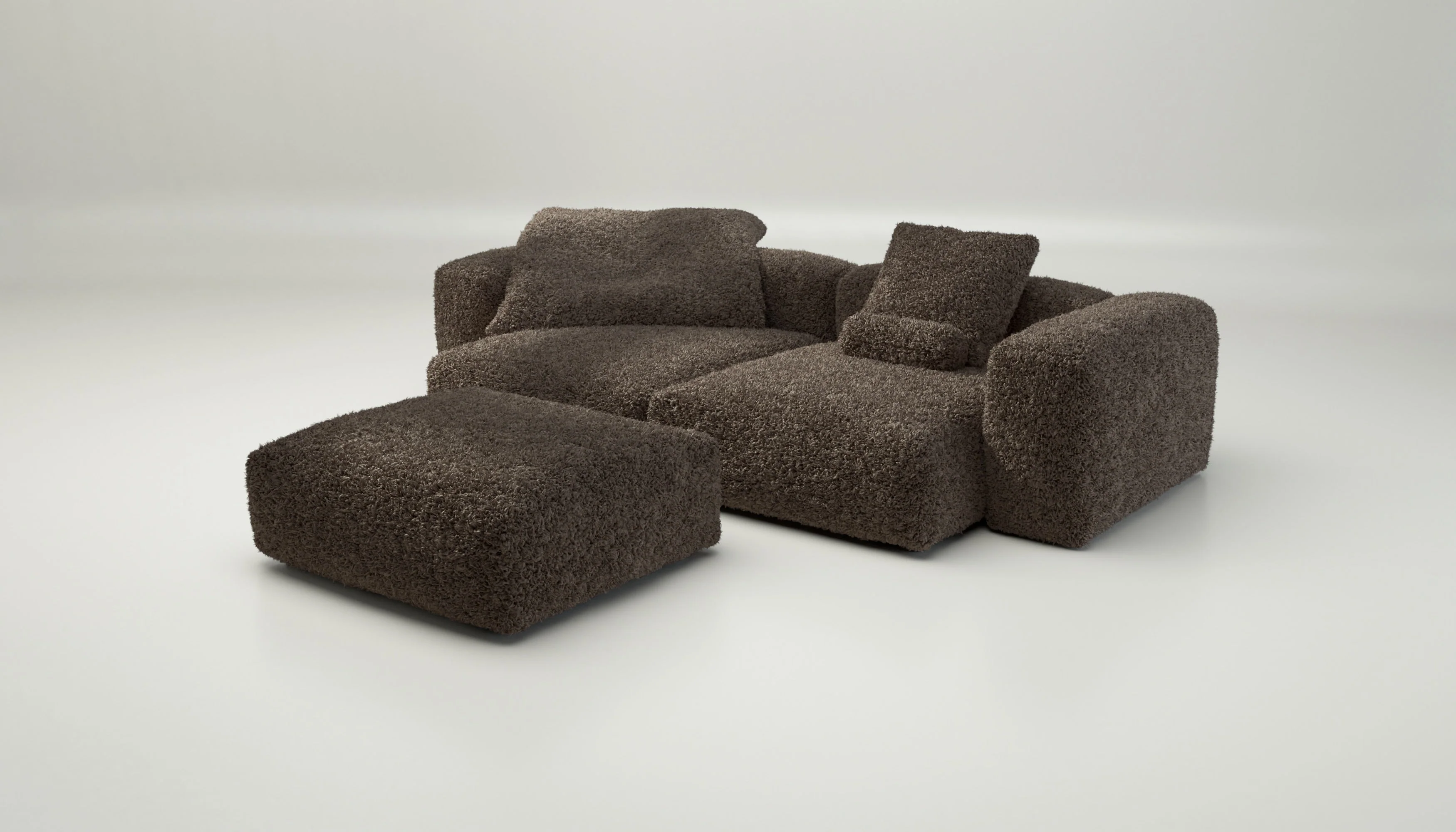 vetsak | Sofa Set 03 - Doodle - Cacao | Modulares Sofa | 3.5 Sitzer | Big Sofa | Ecksofa - Image 4